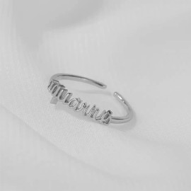 Silver Star Sign Ring - Aquarius (20th January - 18th February) - Zodiac Constellation Horoscope Celestial Astrology Jewellery - Women Men Gift