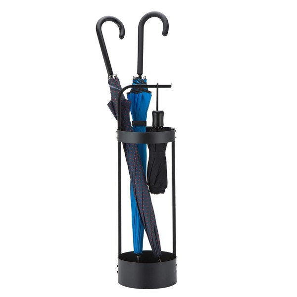 JackCubeDesign Steel Umbrella Stand Entryway Space Saving Umbrella Holder Organizer for Front Door(Black) – MK444A