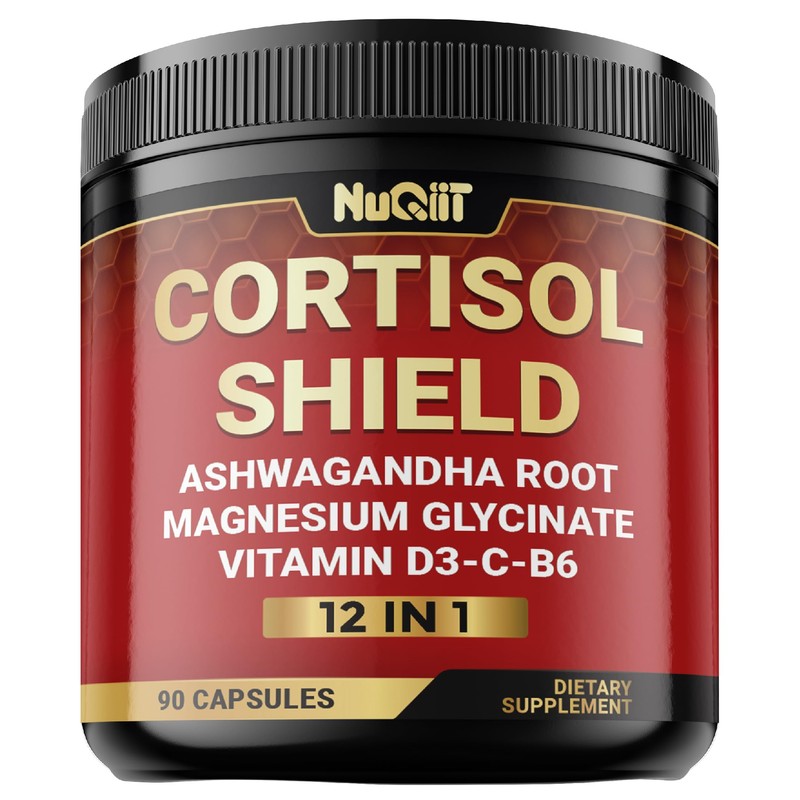NUQIIT 12in1 Cortisol Shield - Ashwagandha and Magnesium & 10