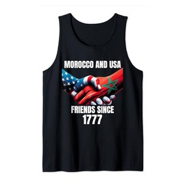Morocco And USA Friends Since 1777 , Moroccan Origin Tank Top