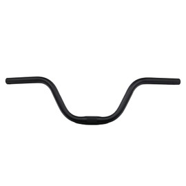 SENQI Mountain Bike Road Bike Handlebar Vintage Style Riser Bar Aluminum Alloy (25.4MM x 560MM,580MM,600MM, Silver) (Big Swallow 580MM Black)