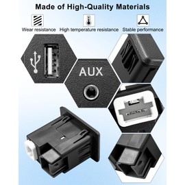 QAGGUM Auxiliary AUX USB Jack Port Compatible with Nissan Altima 2015 2016 2017 2018 Murano 2015 2016 2017 2018 2019, Replace 28023-9HT0A