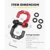 A-BOAR 3/4" D-Ring Shackles, Heavy Duty Forged Steel Shackles with