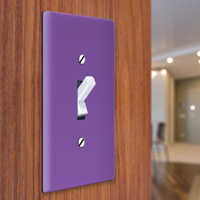 WIRESTER Single Gang Toggle Light Switch Wall Plate Cover, Solid