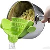 Generic silicone food strainer, Small, Green