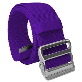 EMS XTRM Gait Belts - Essential Transfer Belts for Seniors and Physical Therapy, Durable and Comfortable, Nurses, Home Health Aides, Physical Therapists (Metal Buckle - Purple)