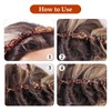 4 Pcs Headband with Clips, Hairbands Women with 4 Pcs