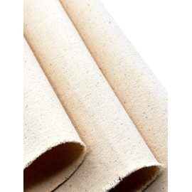 EOVEA | Canvas Fabric by The Yard - 100% Cotton Duck, Heavy Duty, Natural, Durable & Breathable Material for Upholstery, Bags, Crafts, Outdoor Projects (10oz Natural, 1 Yard)