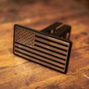 American Flag - Stainless - Trailer Hitch Cover