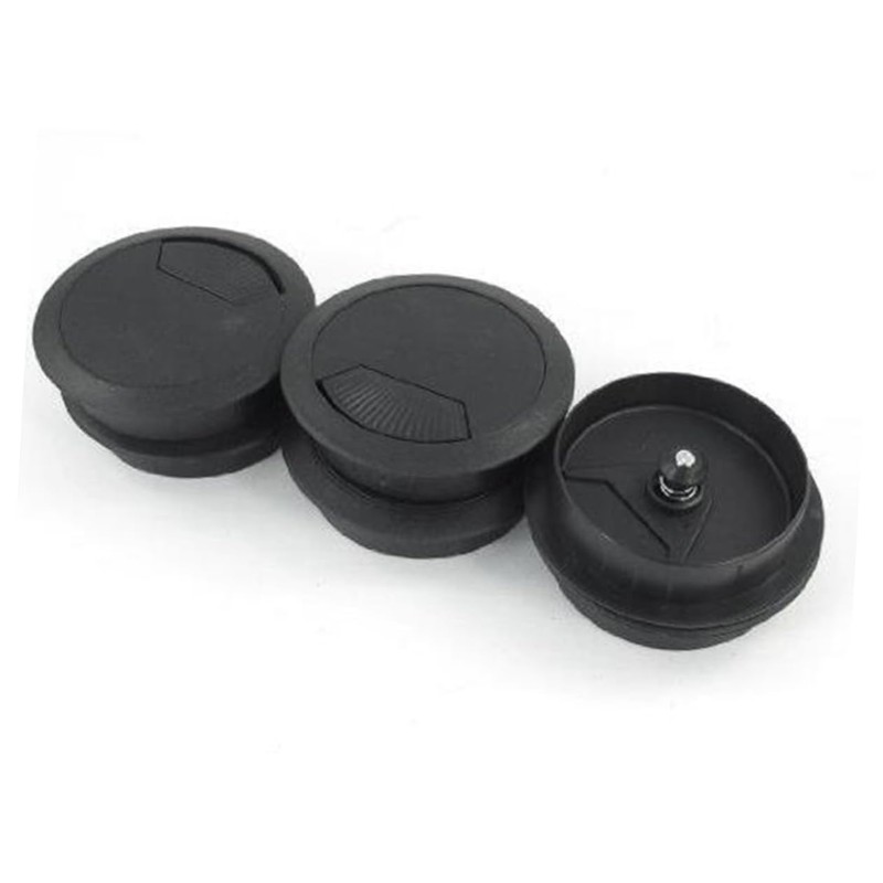 VILLFUL Mm Black Desk Grommet Cable Cover for Desk Hole