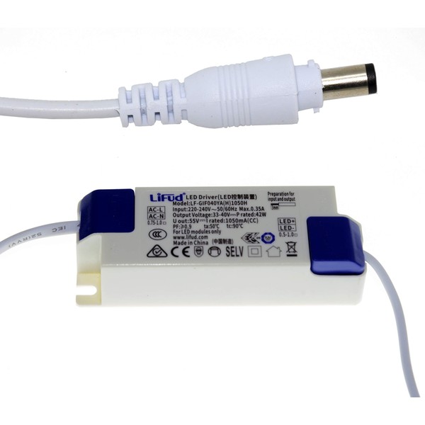 SuperTech LiFud No Flicker 40W LED Light Driver 220-240V/DC 33-40V/950-1050ma