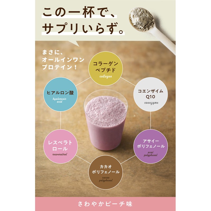 Tamachan Shop Protein Tree, W Protein (Whey & Soy), No