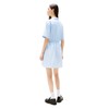 Tommy Jeans Women's Casual Shirt Dress with Mini, Surgarplum/Stripe