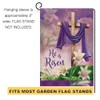 He is Risen Spring Easter Small Garden Flag Vertical Double