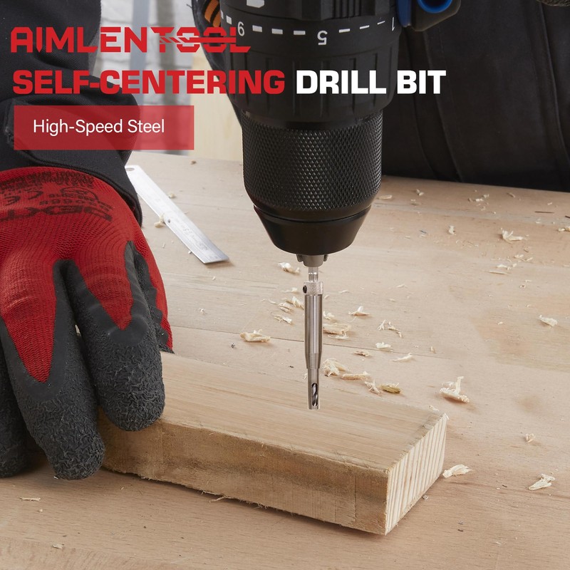 AIMLENTOOL 17pcs VIX Bits Self Centering Drill Bit Set, 1/4"