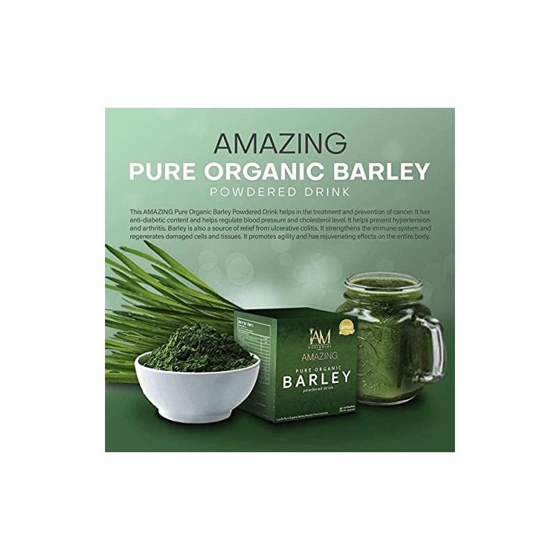 Pure Barley Powdered Drink Mix Organic Barley Green Natural Blend