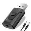 USB Bluetooth 5.0 Transmitter Receiver Audio Adapter AUX 3.5mm TV