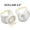 20 Pcs PEX Water Pipe Clamps PVC Pipe Holder, Plastic