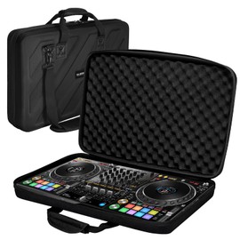 LVKAYCE Hard Case Compatible with Pioneer DJ Controller DDJ-1000,DDJ-1000SR,DDJ-FLX10 Protective Carrying Storage Bag,Blcak(Xl-28.8 x 16 x 4.3 Inch)