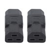 2Pcs IEC320 C14 to IEC320 C21 Power Adapter IEC320 C14