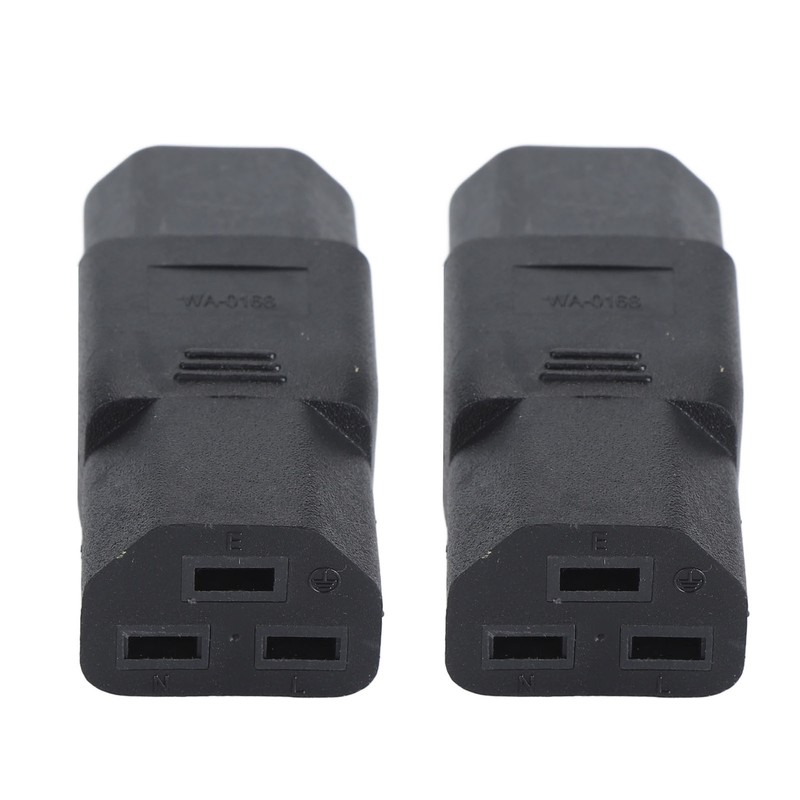 2Pcs IEC320 C14 to IEC320 C21 Power Adapter IEC320 C14