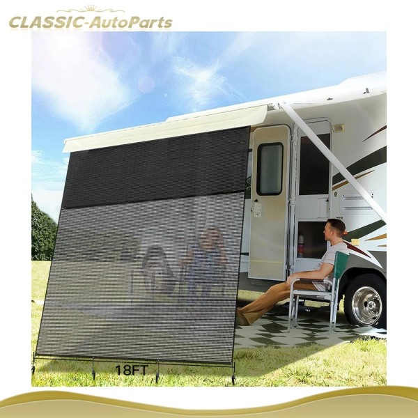 classic-autoparts 17.1FT 9 inch RV Awning Fabric Camper Vinyl Awning