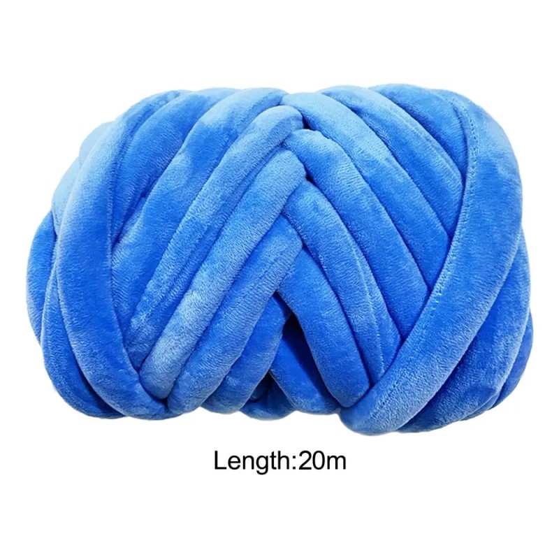 Chunky Yarn Crocheting Length 787.4inch Bulky Yarn Arm Blue