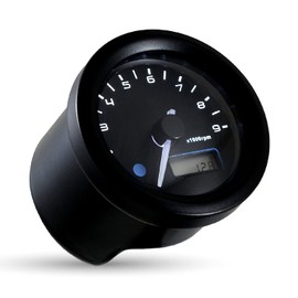 Daytona Velona GB350/S (21-22), Electric Tachometer, For Motorcycles, Black Body, 3-Color LED, φ1.9 inches (48 mm), 9,000 rpm Display