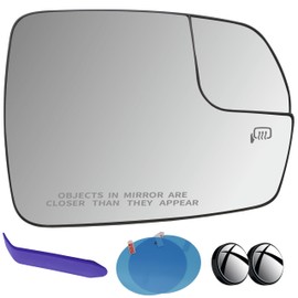 EAP Passenger Side Mirror Glass Compatible with Ford Edge 2015-2024, Heated FT4Z17K707A FT4Z17K707D