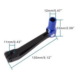GOOFIT Blue Black Shift Lever Gear Aluminum Alloy Shift Pedal Folding Air-Cooled Water-Cooled Replacement for 250 Huayang Series T2 T4 Motorbike ATV Dirt Pit Bike