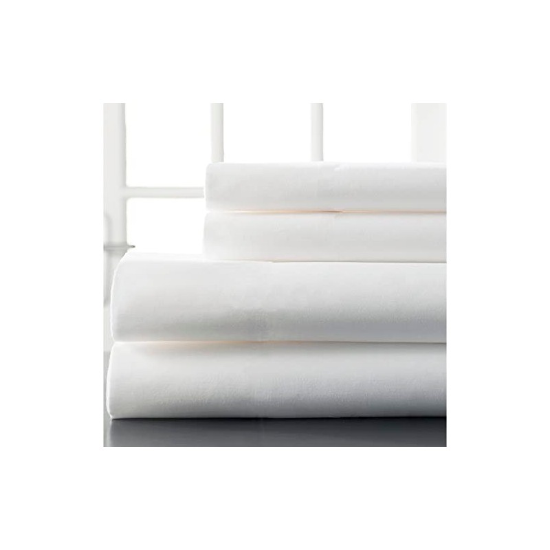Linens Limited Microfibre Pillow Cases, White, Pair