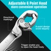 DURATECH Ratcheting Flare Nut Wrench Set, Open End Wrench Set,