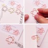 MANJIAMEI 30 Pcs Flower Paper Clips, 25mm Cute Flowers Metal