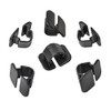 MYBA-S 15x Abdeckstopfen Motorhaube Dämmmatte Clips - Auto - Schwarz