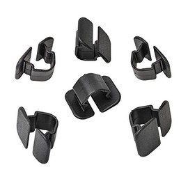 MYBA-S 15x Abdeckstopfen Motorhaube Dämmmatte Clips - Auto - Schwarz - Kunststoff - Custom - front_upper