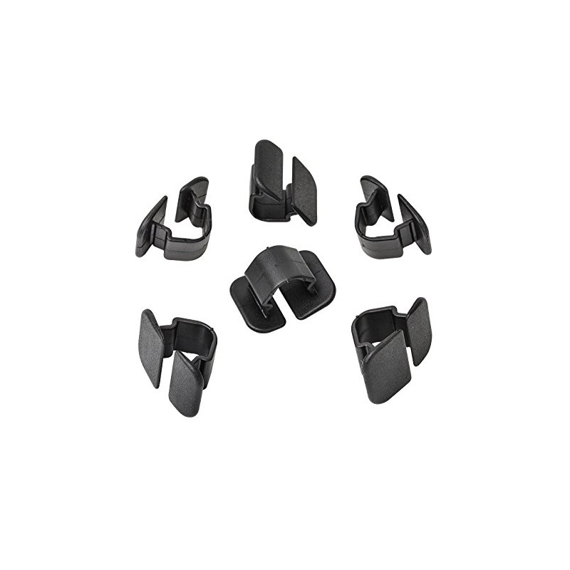 MYBA-S 15x Abdeckstopfen Motorhaube Dämmmatte Clips - Auto - Schwarz