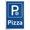 DankeDir! Parking Pizza - 30 x 20 cm Plastic Sign