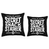 Secret Snack Stasher Throw Pillow