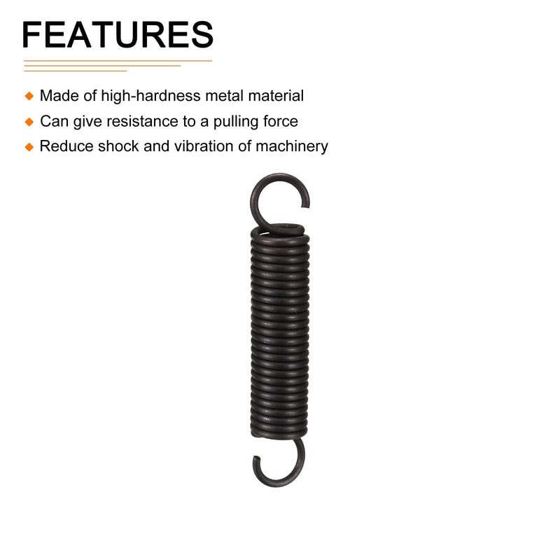 DTGN 2.5x18x100mm(WxODxL) Extension Spring - 1Pack - Good for Home