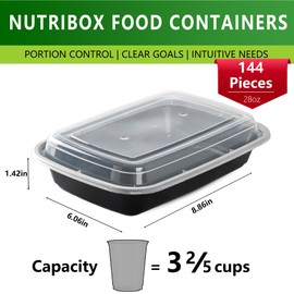 48 Set Extra Thick Meal Prep Containers with forks, 28 OZ Freezer Food Portion Containers Reusable Snack Containers with Lids, Microwavable BPA Free Plastic Food Storage Lunch Boxes