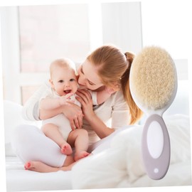 Totority 2pcs Baby Care Wool Shampoo Brush Set Soft Hair Cleaning Brush for Newborns Infant Care