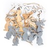 Logbuch-Verlag 18 Easter Wooden Bunnies Easter Bunny Pendant Wooden Decoration