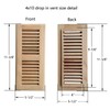 Homewell 4 Pcs Pack White Oak Wood Floor Register, Drop