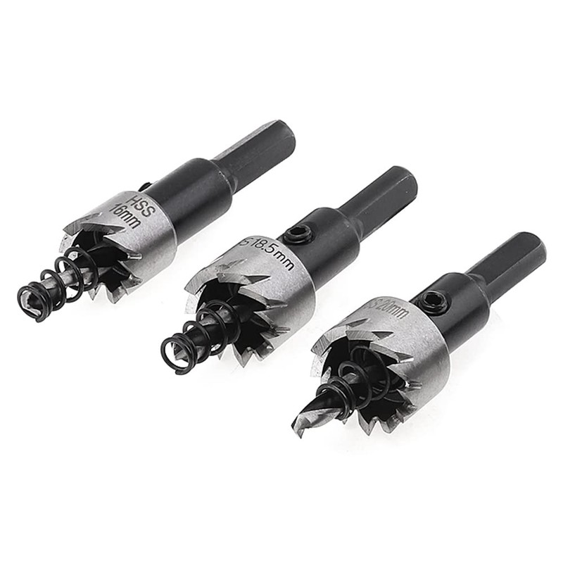 ChgImposs 5Pcs 16-30mm 5/8-Inch to 1-3/16 Inch HSS Hole Saw