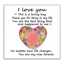 Pocket Hug Heart for Friends, Thinking of You Gifts, Keepsake University Gifts, Sending a Hug to Her,Ideal for Birthday Wedding Mothers Day Valentines