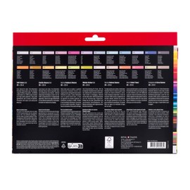 Amsterdam Standard Series Acrylic Paint Gentle Colours Set, 24 x 20 ml - Pastel Palette, Lightfast Pigments, Odourless Water-Based, Suitable for Various Surfaces, 100% Recyclable Packaging