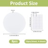 SUPERFINDINGS 8Pcs Wall Hole Cover Sheets with 60Pcs Plastic Stickers