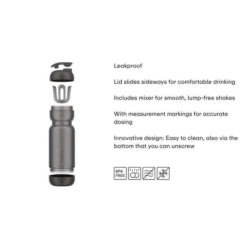 Mepal Mepal Shaker Sport, Leakproof, Includes Mixer and Measurements, Easy-clean