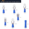 Voyzdx Kit de Terminales Eléctricos 200PCS Aislados, Doble Macho/Hembra Crimp