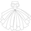 Danzcue 2PCS 6 Inch Plastic Cheerleading Pom Poms with Handle